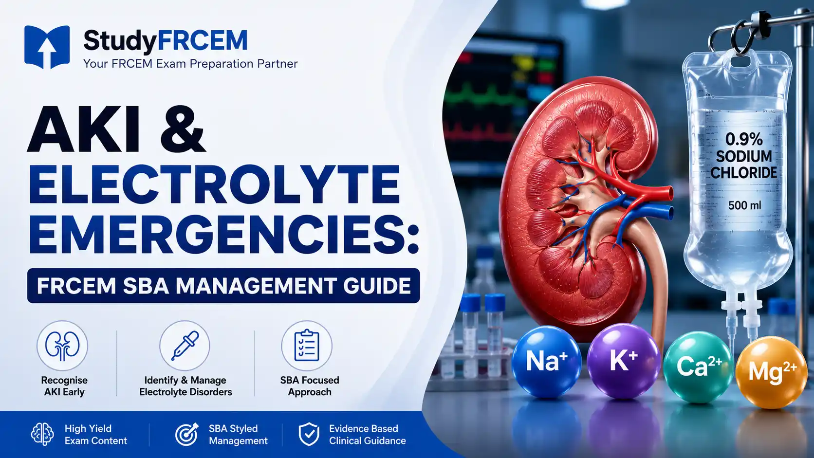 AKI & Electrolyte Emergencies: FRCEM SBA Management Guide