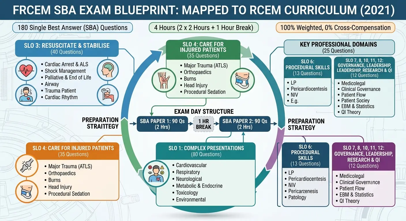 FRCEM SBA Exam Blueprint: Complete SLO Breakdown