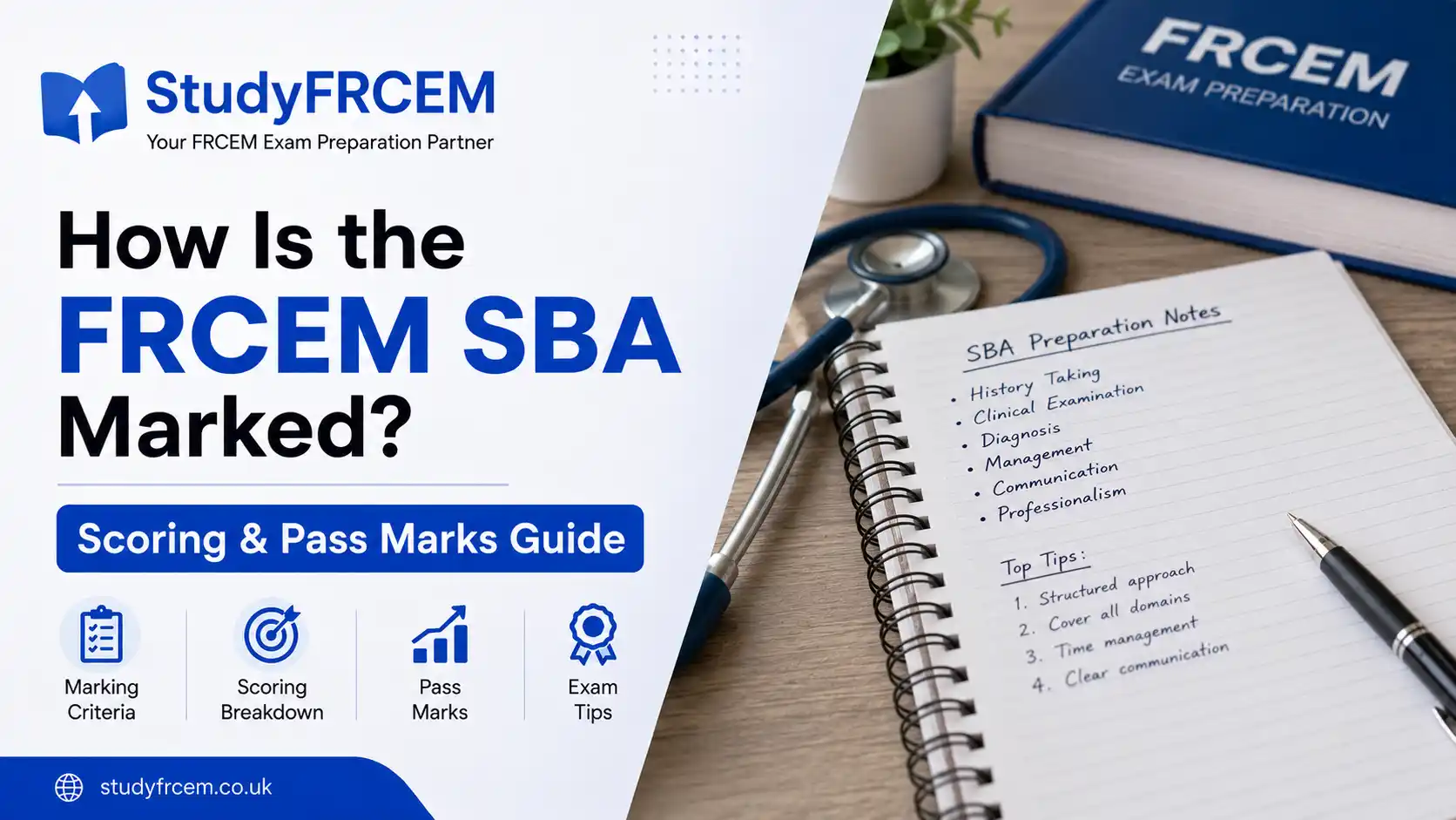 How Is the FRCEM SBA Marked? Scoring & Pass Marks Guide 