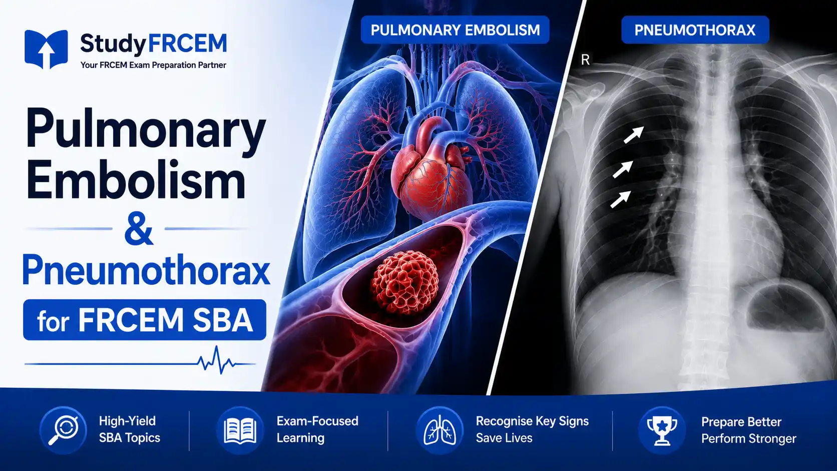 Pulmonary Embolism & Pneumothorax for FRCEM SBA