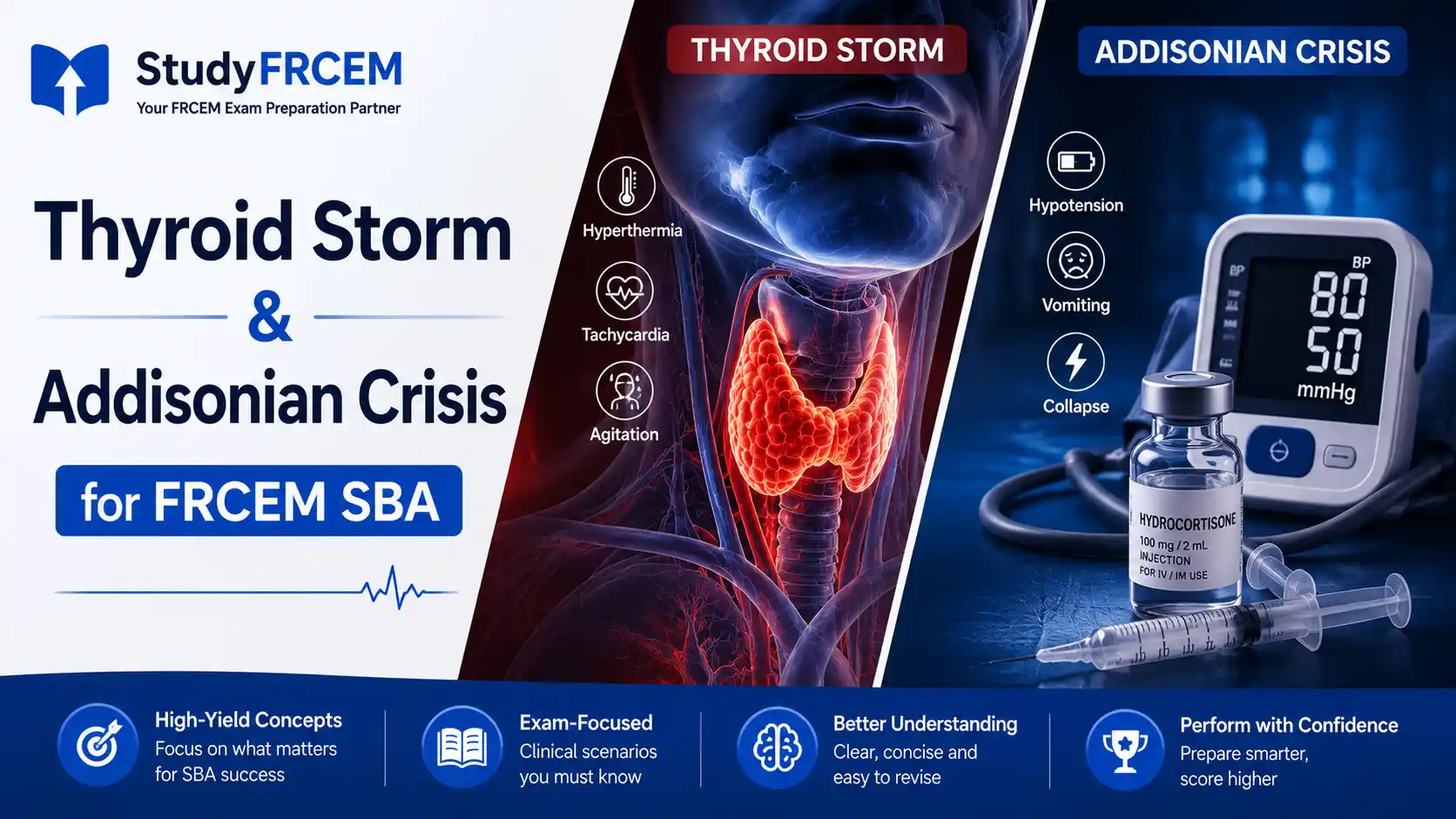 Thyroid Storm & Addisonian Crisis for FRCEM SBA