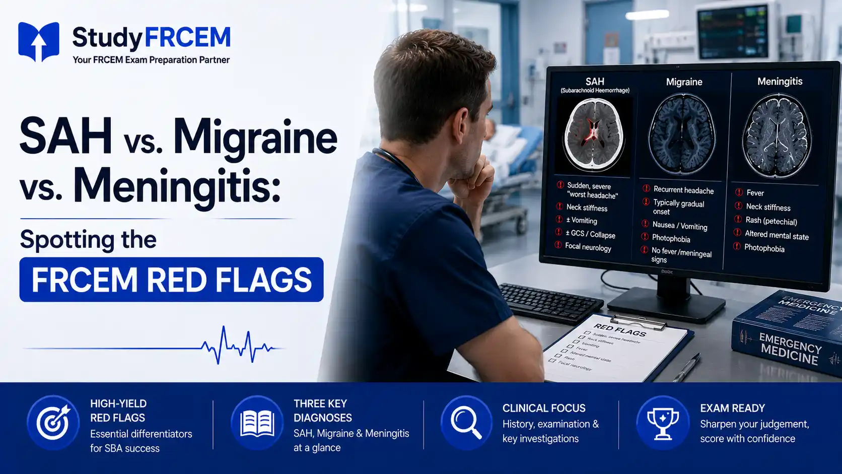 SAH vs. Migraine vs. Meningitis: Spotting the FRCEM Red Flags